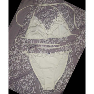 🤍 Super Sexy White 2pc Bikini by Lea Gottlieb size 8